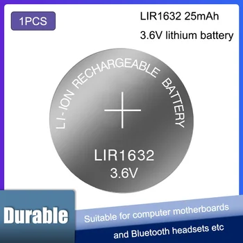 1PCS LIR1632 1632 3.6 V 25mAh Литиева батерия Акумулаторна Бутон Батерии за Дистанционно управление