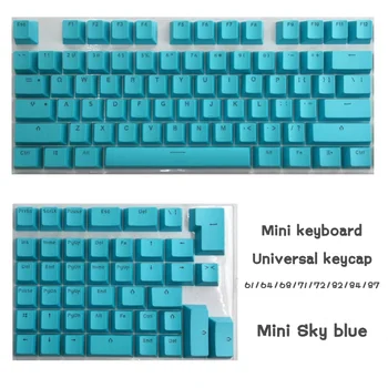 Капачки за ключове От ПБТ с подсветка, OEM-профил За геймърска Механична Клавиатура ISO Layout 61/64/68/71/72/82/84/87 Key Mini Keyboard Gamer Keycap