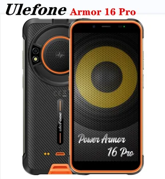 Глобалната версия на Ulefone Power Armor 16 Pro 9600 ма Mbile телефон IP68 Водоустойчив Смартфон с 4 + GB 64 GB Android 12 NFC Здрав Телефон