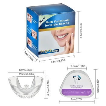 Продажба на едро на Дентални Ортодонтски Скоби Комплект от 3 Етапа Силикон Симулатор За Изравняване на Зъбите на Хонорар и скърцане със зъби устата охрана Детски Зъби