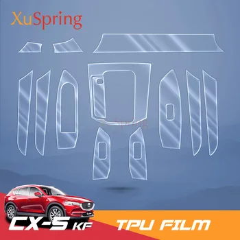 Покритие на вътрешността на Колата Етикети Завърши Блестящата Сервизна Мембрана Защитно Фолио От TPU За Mazda CX-5 CX5 2017 2018 2019 2020 2021 KF