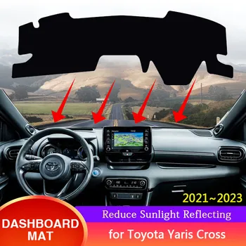 за Toyota Yaris Cross 2021 2022 2023 XP210 Подложка за Арматурното табло на Автомобила, Калъф от Слънце, Слънцезащитни Мат, Автоаксесоари, Етикети