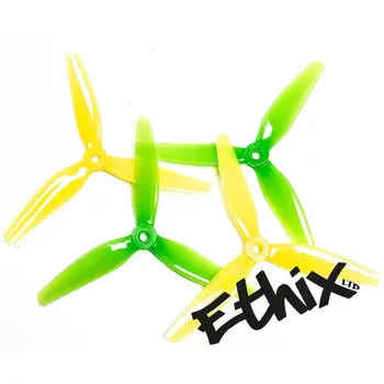 8 двойки 16 БР. HQPROP Ethix S4 Lemon Lime 5X3,1X3 5031 3 Диска Перка за PC Зелен + Жълт за RC FPV-система свободен стил за 5 инча на безпилотни летателни апарати