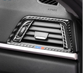 Централна авто отделение от въглеродни влакна Airspeed, наслагване на решетка на радиатора на климатика За BMW F30 F34 стикер за подреждане