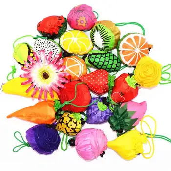 Пазарска Чанта Fruit Мъкна Сгъваема Цветна Множество Продуктова Лек Найлон