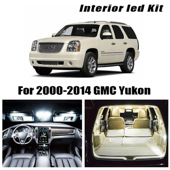 За 2000-2013 2014 GMC Yukon Бели автомобилни аксесоари Canbus-Добрият led Лампа за четене в купето Комплект Карта Куполна Оригиналният Лампа