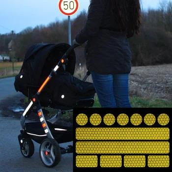 Светоотражающая стикер за детски колички, Предупредителен знак за велосипедни каски
