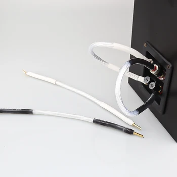 4 бр. Hi-End Hi-Fi Nordost ОДИН, а от сребро, аудио кабел, чрез машинную линия, кабел за тонколони fever, кабел за говорители тип 