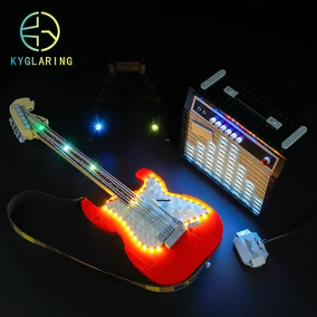 Kyglaring Набор от led осветителни тела САМ Toys (класически вариант) за създаване на китара блокове IDEAS 21329 Калник (в комплекта са включени само комплект осветление)