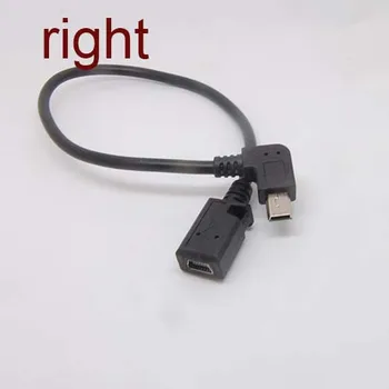 премиум Мини USB Plug под прав ъгъл към Мини USB Женски адаптер конвертори