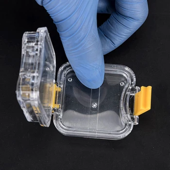 10шт паста за Зъби Кутия С Фолио Отвътре на Мембраната на Зъбни Импланти Прозрачна Пластмасова Кутия Лабораторни Инструменти