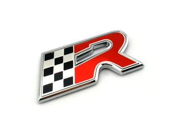 Хром Флаг R автомобилна емблема на иконата на стикер за Leon Cupra ALTEA IBIZA TOLEDO Крило на Задната Табела