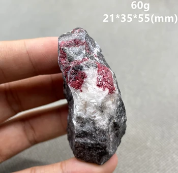 НОВОСТ! 100% Натурален Киноварный Минерал Проба на камък на Оригиналния червен Камък Изцеление на Кристала и Проба на Минерали
