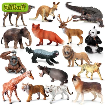 Симулация на Зоопарк Ще се запазят Животни Модели ABS Фигурки Крокодил Камила Динозавър Мечка Елен Колекция Кукли, Играчки за Деца Подаръци