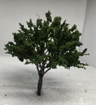 10 cm миниатюрен дърво 3 бр. модел на архитектура жп модел на оформление зелен пейзаж пейзаж модел влакове дърво