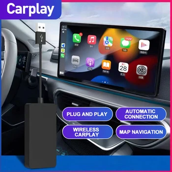Гореща Разпродажба USB Безжичен CarPlay Кабелна Android Авто AI Box Mirrorlink Автомобилен Мултимедиен Плеър Bluetooth Автоматично Свързване