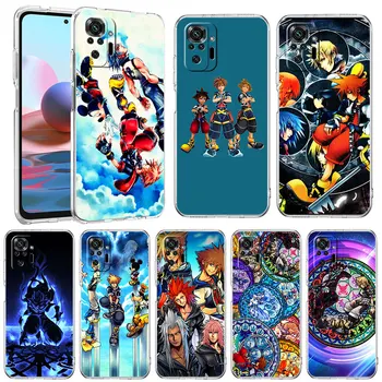 Мек Калъф за телефон Redmi Note 11S 9S 11 10S 8T 9A 8 9 11T 10 7 4G Pro 5G Note10 9C 9T K40 Kingdom Hearts Прозрачна Оригинална Чанта