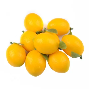 10шт Изкуствена Пяна Лимон, Плодове Зеленчуци Плодове Сватба Парти Украса Моделиране на Плодове Коледа САМ Scrapbooking Занаят