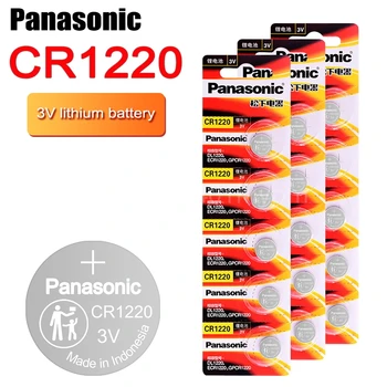 Panasonic CR1220 Батерии за монети DL1220 BR1220 ECR1220 LM1220 3 Литиева Батерия за PDA, MP3 Плейър