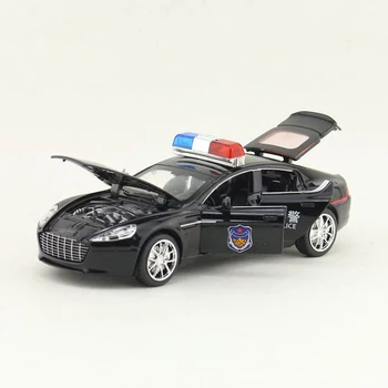 1:32 Aston Martin Метална Полицейска модел Автомобил, Формовани под Налягане, Играчка Машина, Звукова задната част на Модел Със Светлината За момичета, Играчка Кола, Детски Алуминиеви Автомобили A8