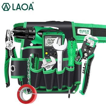 LAOA Електротехник Поясная Чанта Ремонт на Чанти За Съхранение на Водоустойчив 600D и износостойкая Плат