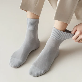 Нови Мъжки Чорапи 2022 Пролет Лято Модерни Обикновена Памучни Модел Чорапи За Мъже, Ежедневни Дишащи Меш Бизнес Чорапи С Високо Качество