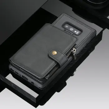 Чанта-портфейл с цип за своята практика Samsung Note 20 Ultra Flip Cover Note 8 9 Note9 за Носене-калъф за Samsung Galaxy Note 10 Plus 5G Калъф