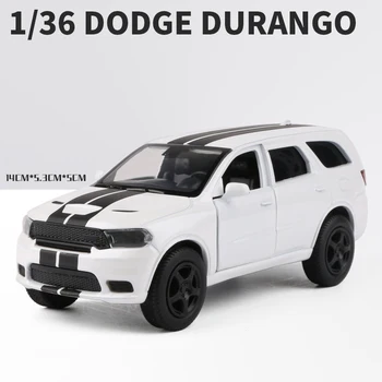 1:36 Dodge Durango SRT Suv Сплав Модел на превозното средство за Леене Под Налягане Играчка Кола Висока Имитация на Коли Играчки За Деца, Детски Коледни Подаръци